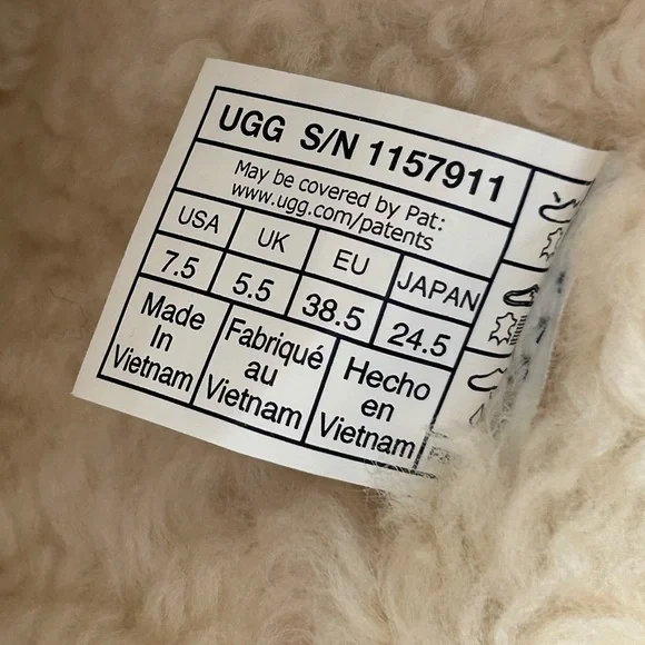 UGG Tall Suede Platform Shearling Lined Chunky Heel Boots Brown Size 7.5 - Picture 10 of 12